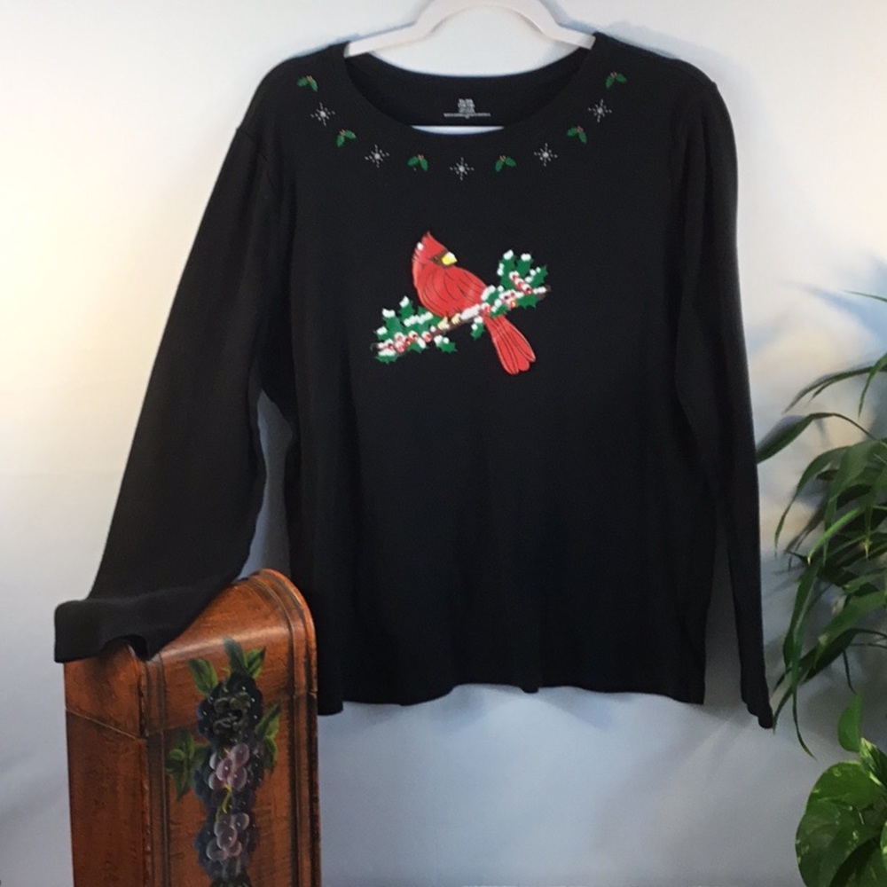 🇺🇸🇺🇸Christmas Cardinal Blouse🇺🇸🇺🇸